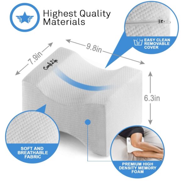 ComfiLife Orthopedic Knee and Leg Pillow for Side Sleepers Sleeping - Picture 2 of 8